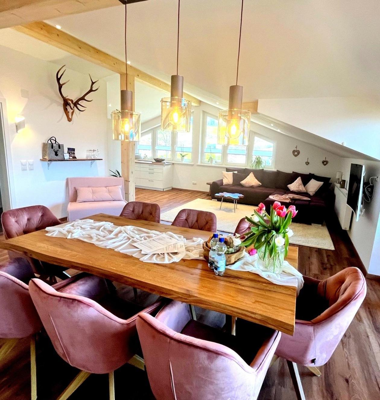 23 Neu Erbaute Ferienwohnung Mit Schloss- Und Panoramablick Halblech Eksteriør billede